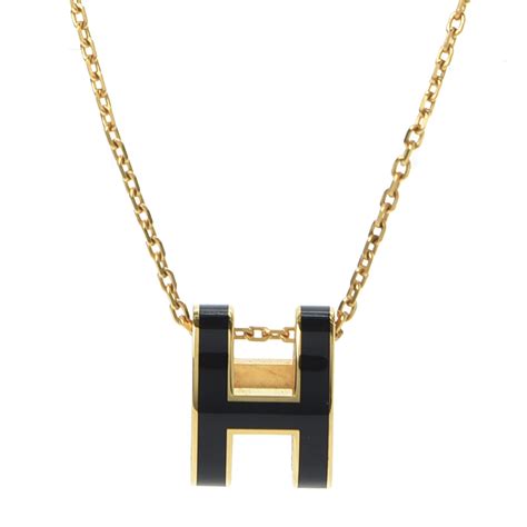 hermes jewelry necklace h|hermes h necklace on sale.